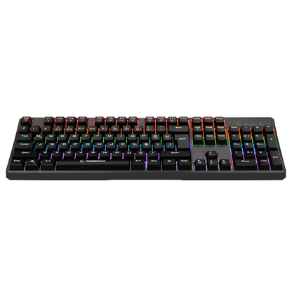 KB-R18 Myth Siyah USB Gökkuşağı Aydınlatmalı Q Mekanik Gaming Klavye - Rampage