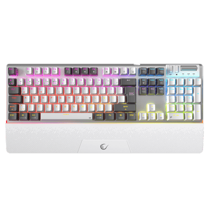 Carbon Pro Outemu Red Switch Wireless Mechanical Gaming Keyboard-White/Gray