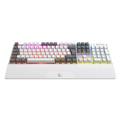 Carbon Pro Outemu Red Switch Wireless Mechanical Gaming Keyboard-White/Gray