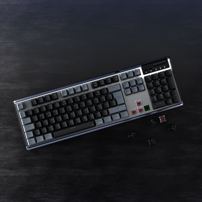 Carbon Pro Outemu Red Switch Wireless Mechanical Gaming Keyboard - Black/Gray