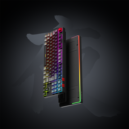 Yoru TKL RGB Outemu Red Switch Mekanik Oyuncu Klavyesi-Siyah/Gri