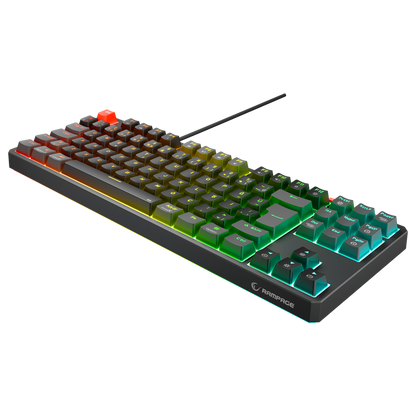 Yoru TKL RGB Outemu Red Switch Mekanik Oyuncu Klavyesi-Siyah/Gri