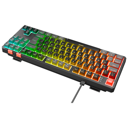 Yoru TKL RGB Outemu Red Switch Mekanik Oyuncu Klavyesi-Siyah/Gri