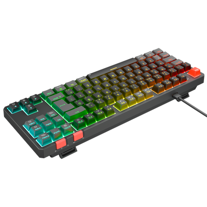 Yoru TKL RGB Outemu Red Switch Mekanik Oyuncu Klavyesi-Siyah/Gri