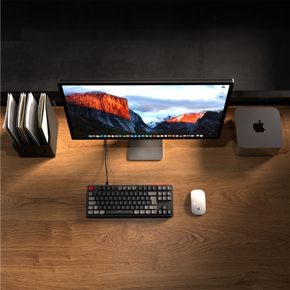 Yoru TKL RGB Outemu Red Switch Mekanik Oyuncu Klavyesi-Siyah/Gri