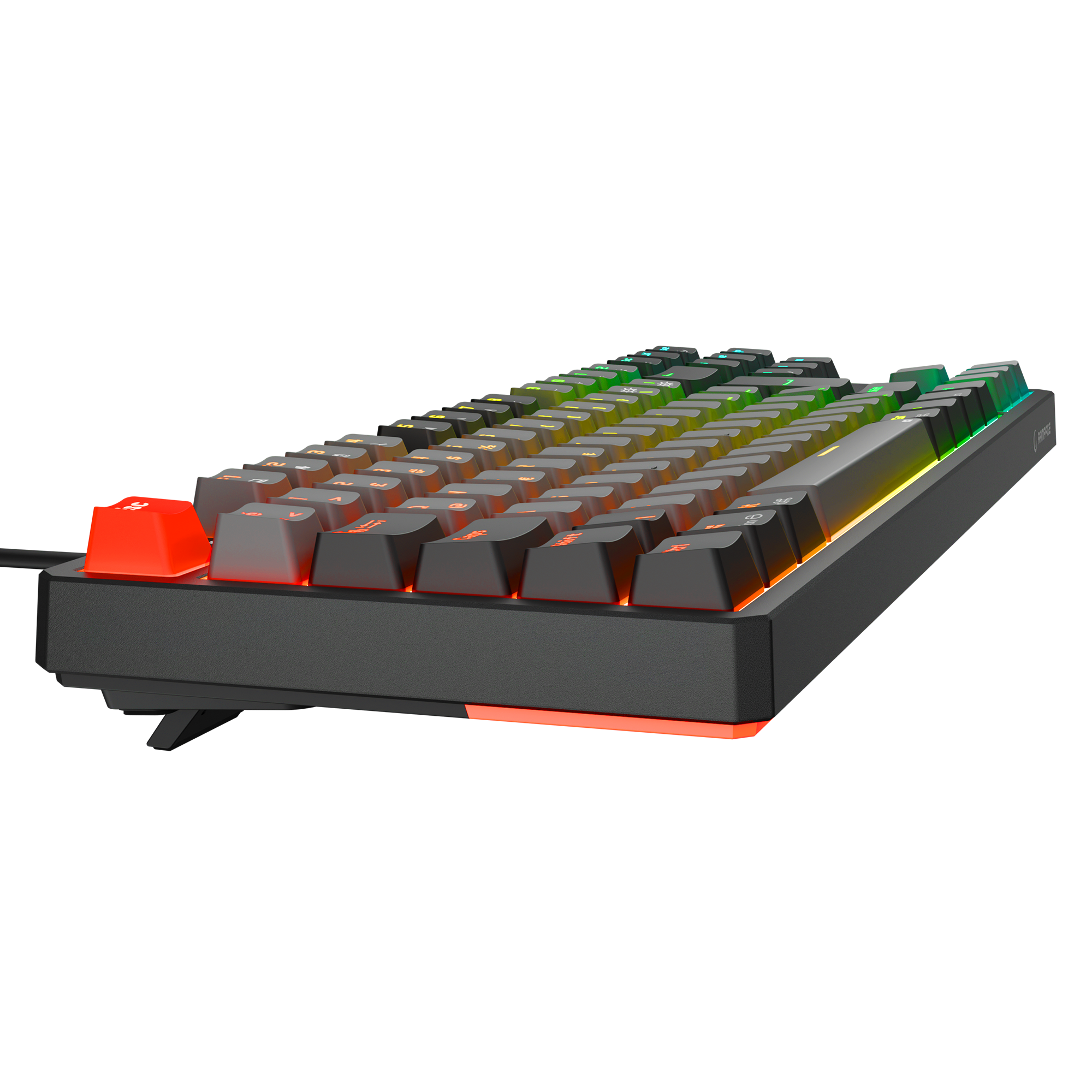 Yoru TKL RGB Outemu Red Switch Mekanik Oyuncu Klavyesi-Gri/Siyah