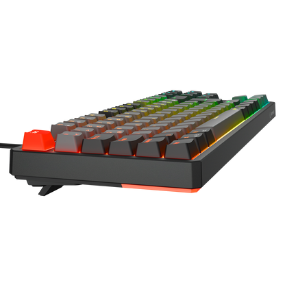 Yoru TKL RGB Outemu Red Switch Mekanik Oyuncu Klavyesi-Gri/Siyah