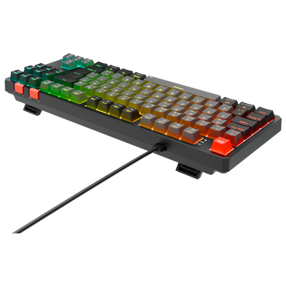 Yoru TKL RGB Outemu Red Switch Mekanik Oyuncu Klavyesi-Gri/Siyah