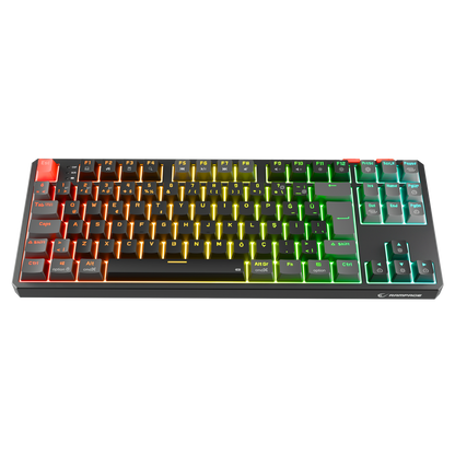 Yoru TKL Pro RGB Outemu Red Switch Mekanik Kablosuz Oyuncu Klavyesi- Siyah/Gri