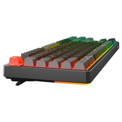 Yoru TKL Pro RGB Outemu Red Switch Mekanik Kablosuz Oyuncu Klavyesi- Siyah/Gri