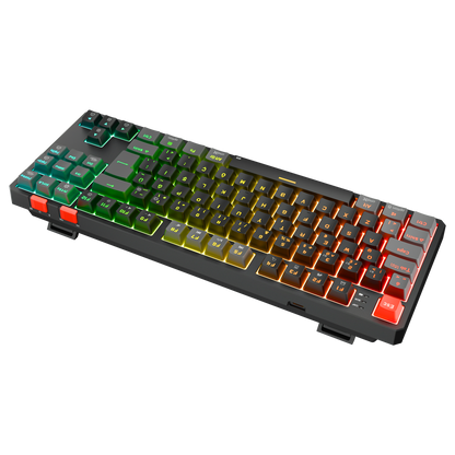 Yoru TKL Pro RGB Outemu Red Switch Mekanik Kablosuz Oyuncu Klavyesi- Siyah/Gri