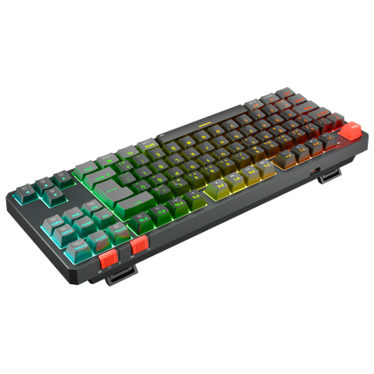 Yoru TKL Pro RGB Outemu Red Switch Mekanik Kablosuz Oyuncu Klavyesi- Siyah/Gri