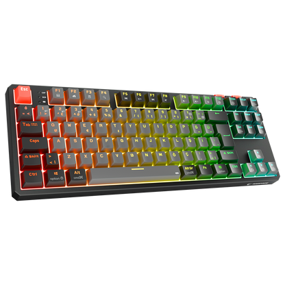 Yoru TKL Pro RGB Outemu Red Switch Mechanical Wireless Gaming Keyboard-Gray/Black