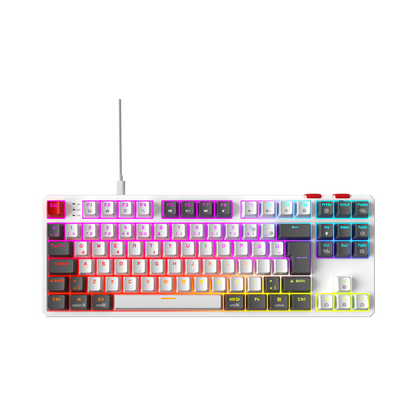 Yoru TKL RGB Red Switch Mechanical Gaming Keyboard-White/Gray