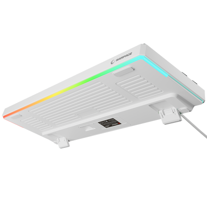 Yoru TKL RGB Red Switch Mekanik Oyuncu Klavyesi-Beyaz/Gri