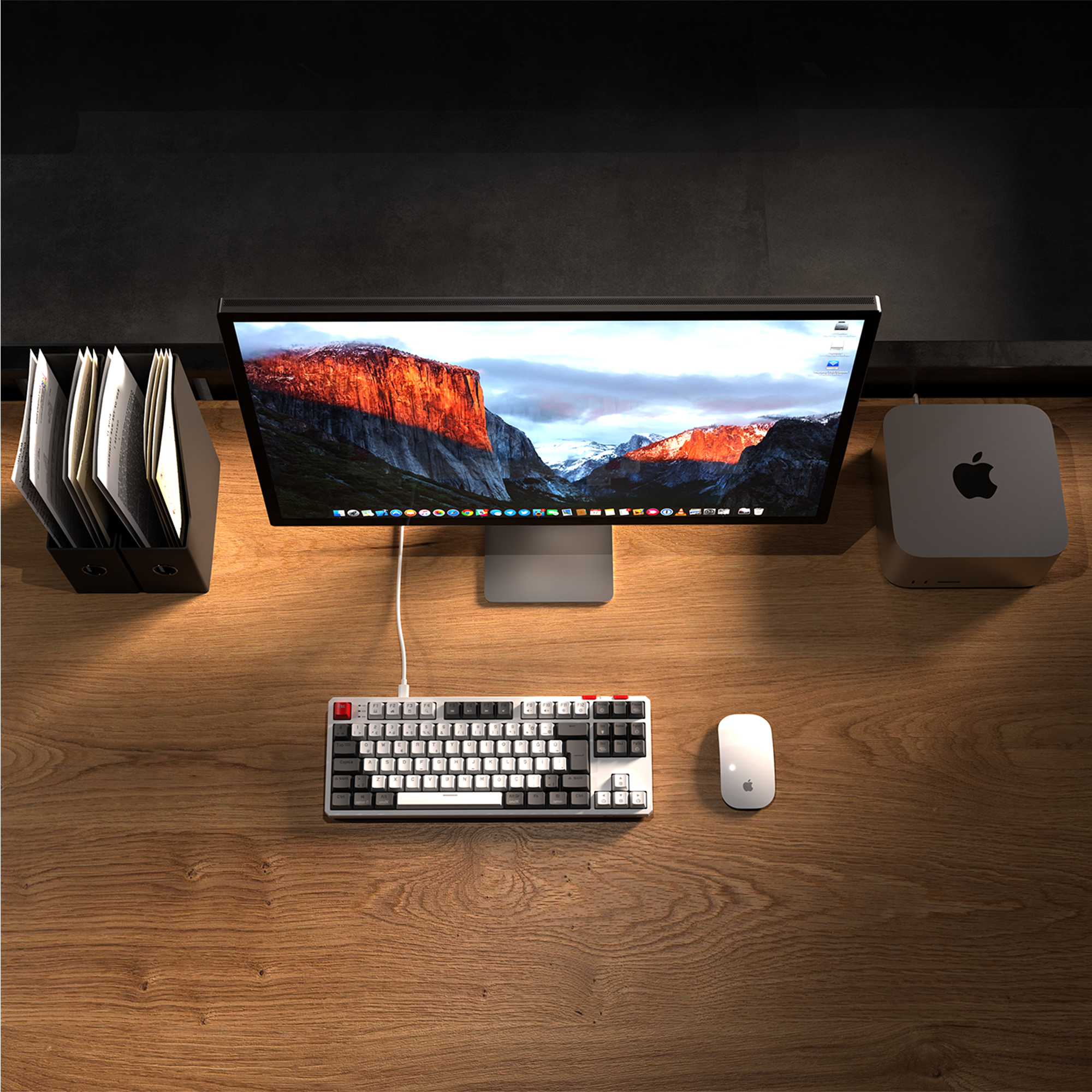 Yoru TKL RGB Red Switch Mechanical Gaming Keyboard-White/Gray