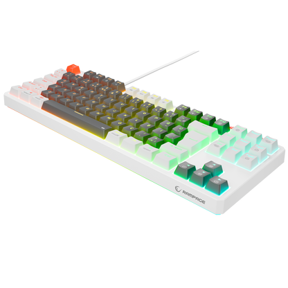 Yoru TKL RGB Outemu Red Switch Mekanik Oyuncu Klavyesi- Gri/Beyaz