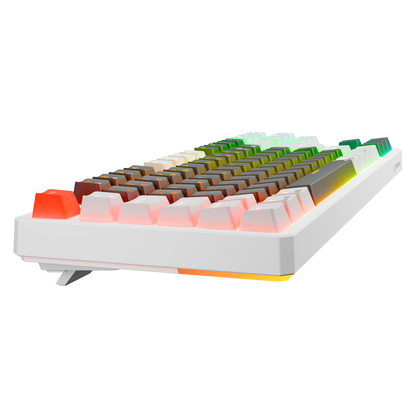 Yoru TKL RGB Outemu Red Switch Mekanik Oyuncu Klavyesi- Gri/Beyaz