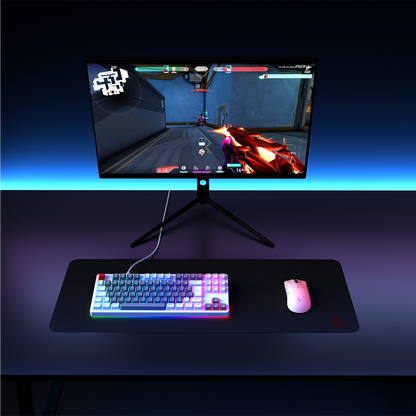 Yoru TKL RGB Outemu Red Switch Mekanik Oyuncu Klavyesi- Gri/Beyaz