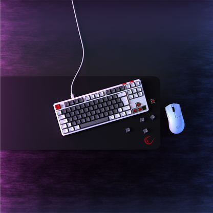 Yoru TKL RGB Outemu Red Switch Mekanik Oyuncu Klavyesi- Gri/Beyaz
