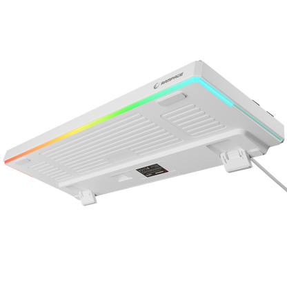 Yoru TKL RGB Outemu Red Switch Mekanik Oyuncu Klavyesi- Gri/Beyaz