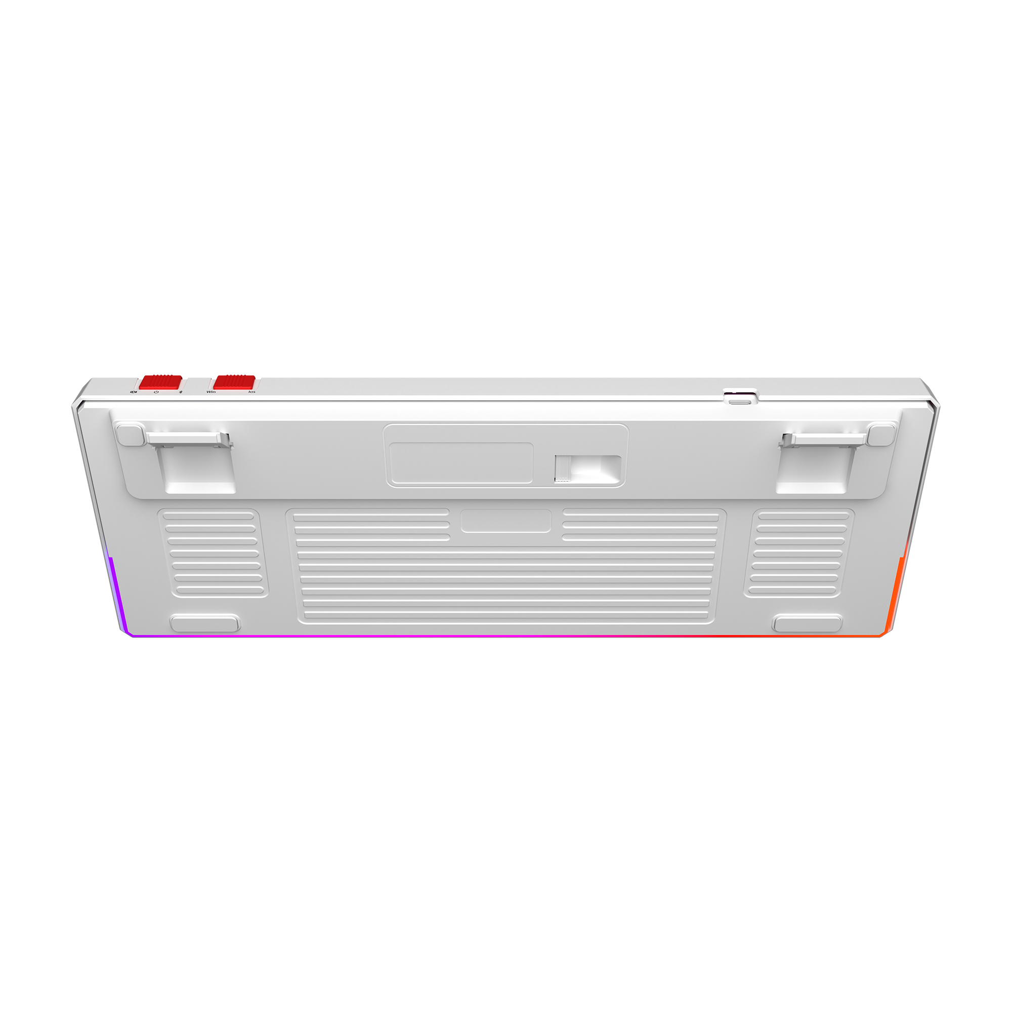 Yoru TKL Pro RGB Outemu Red Switch Mekanik Kablosuz Oyuncu Klavyesi-Beyaz/Gri