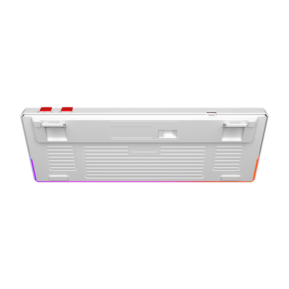 Yoru TKL Pro RGB Outemu Red Switch Mekanik Kablosuz Oyuncu Klavyesi-Beyaz/Gri