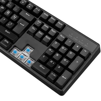 KB-R18 Myth Siyah USB Gökkuşağı Aydınlatmalı Q Mekanik Gaming Klavye - Rampage