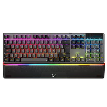 Carbon Pro Outemu Red Switch Wireless Mechanical Gaming Keyboard - Gray/Black