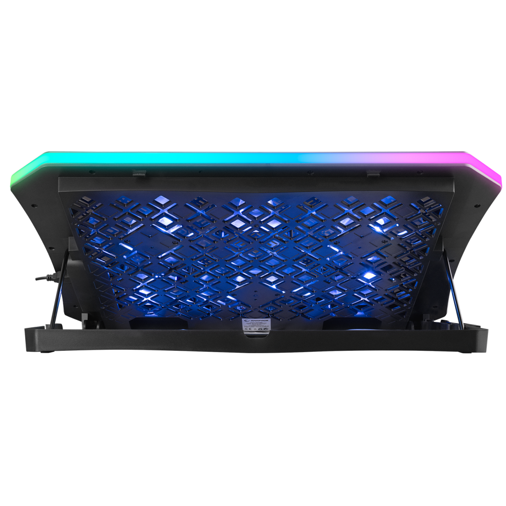 AD-RC34 METAFOR Siyah 6 Fanlı RGB Işıklı 10-19inç Notebook Soğutucu Stand - Rampage
