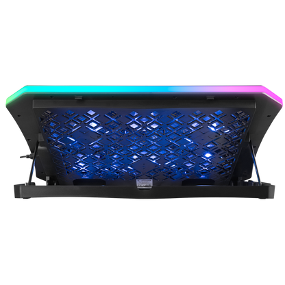 AD-RC34 METAFOR Siyah 6 Fanlı RGB Işıklı 10-19inç Notebook Soğutucu Stand - Rampage