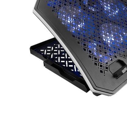 AD-RC34 METAFOR Siyah 6 Fanlı RGB Işıklı 10-19inç Notebook Soğutucu Stand - Rampage