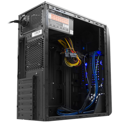 Castrum 350W Siyah 2*USB3.0+2*USB 12cm Mavi LED Fan Oyuncu Kasası - Rampage