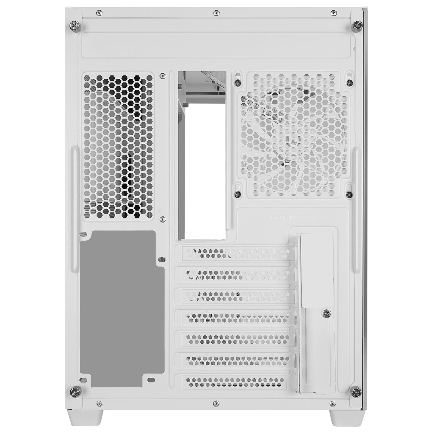 Loopy 7x12cm ARGB Fan Kumandalı Atx Mid-T Oyuncu Kasası-Beyaz