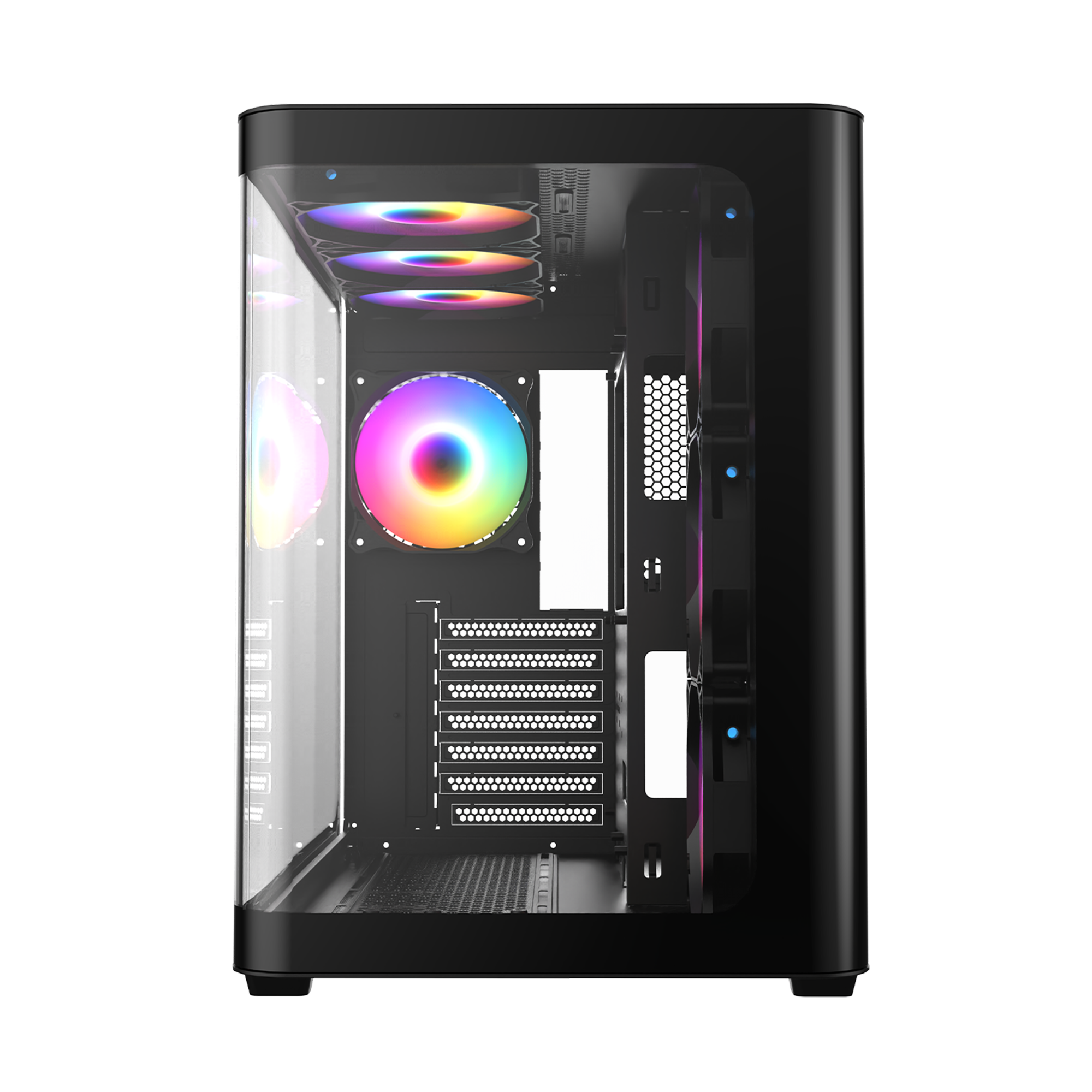 Loopy Plus 950W 80 Plus 7x12cm ARGB Fan Kumandalı Atx Mid-T Oyuncu Kasası-Siyah