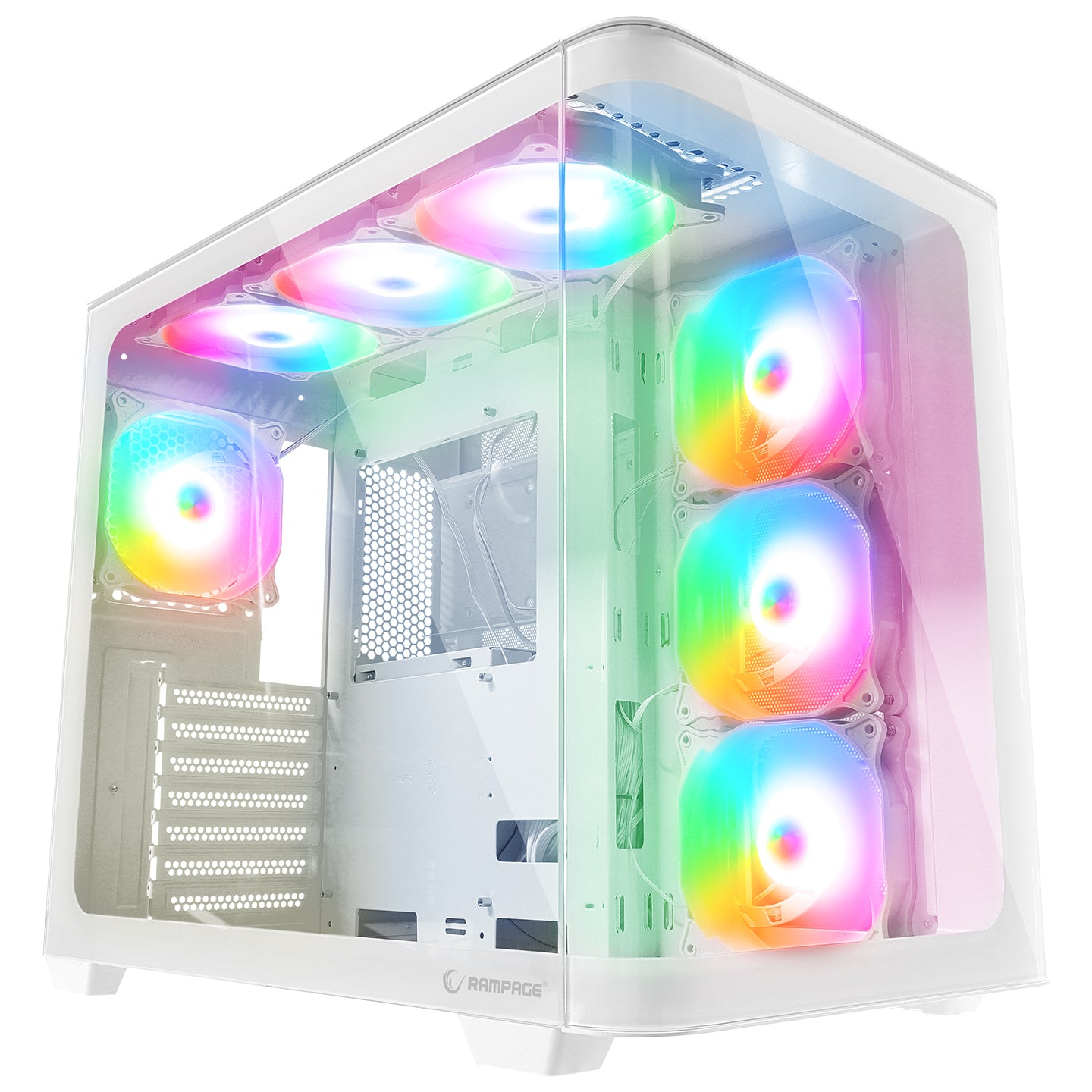 LOOPY PLUS Beyaz  950W 80 Plus  Kumandalı ATX Mid-T Gaming Oyuncu Kasası