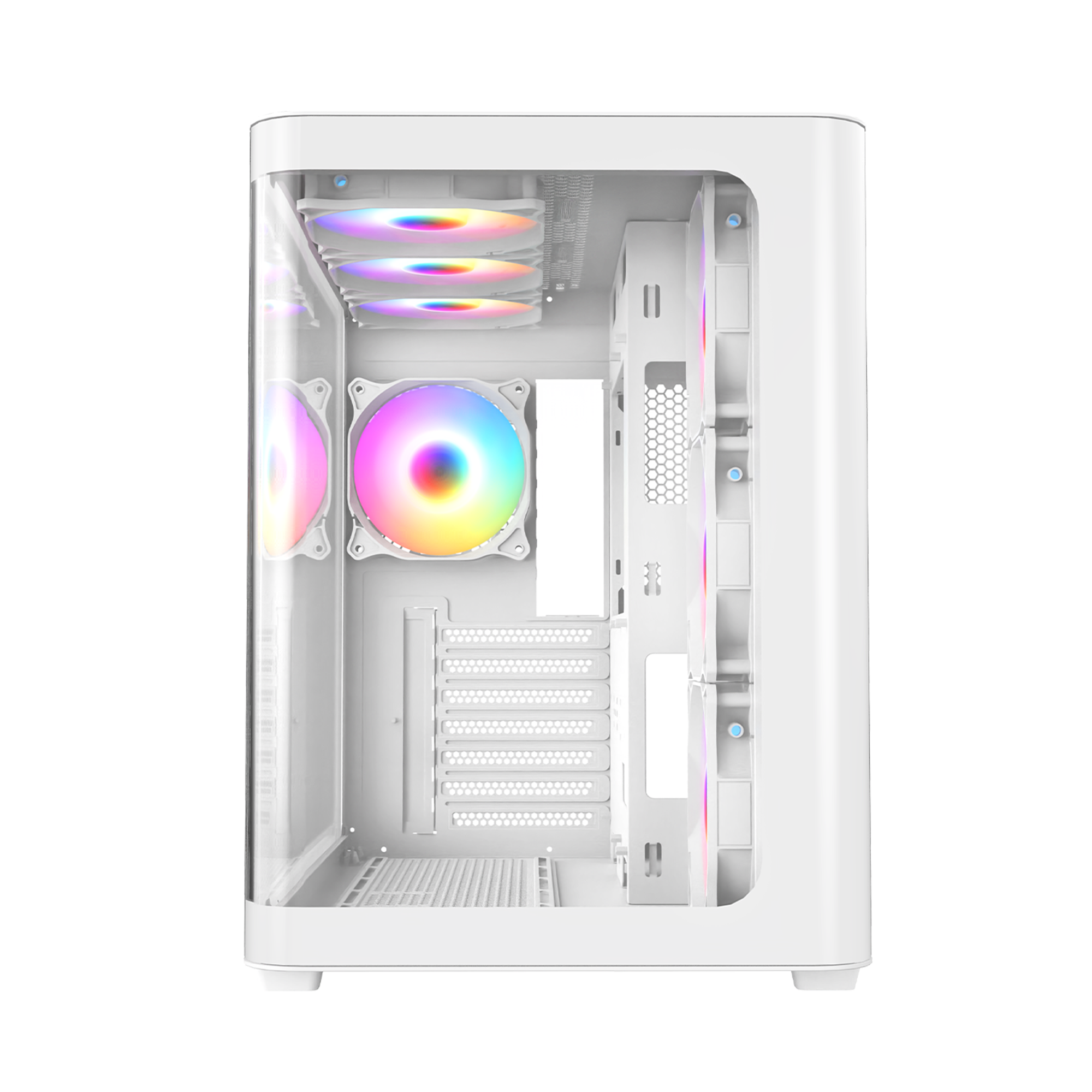 Loopy Plus 950W 80 Plus 7x12cm ARGB Fan Kumandalı Atx Mid-T Oyuncu Kasası-Beyaz