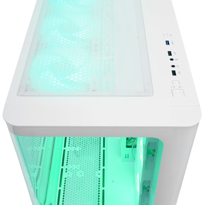 LOOPY PLUS Beyaz 950W 80 Plus Kumandalı ATX Mid-T Gaming Oyuncu Kasası - Rampage