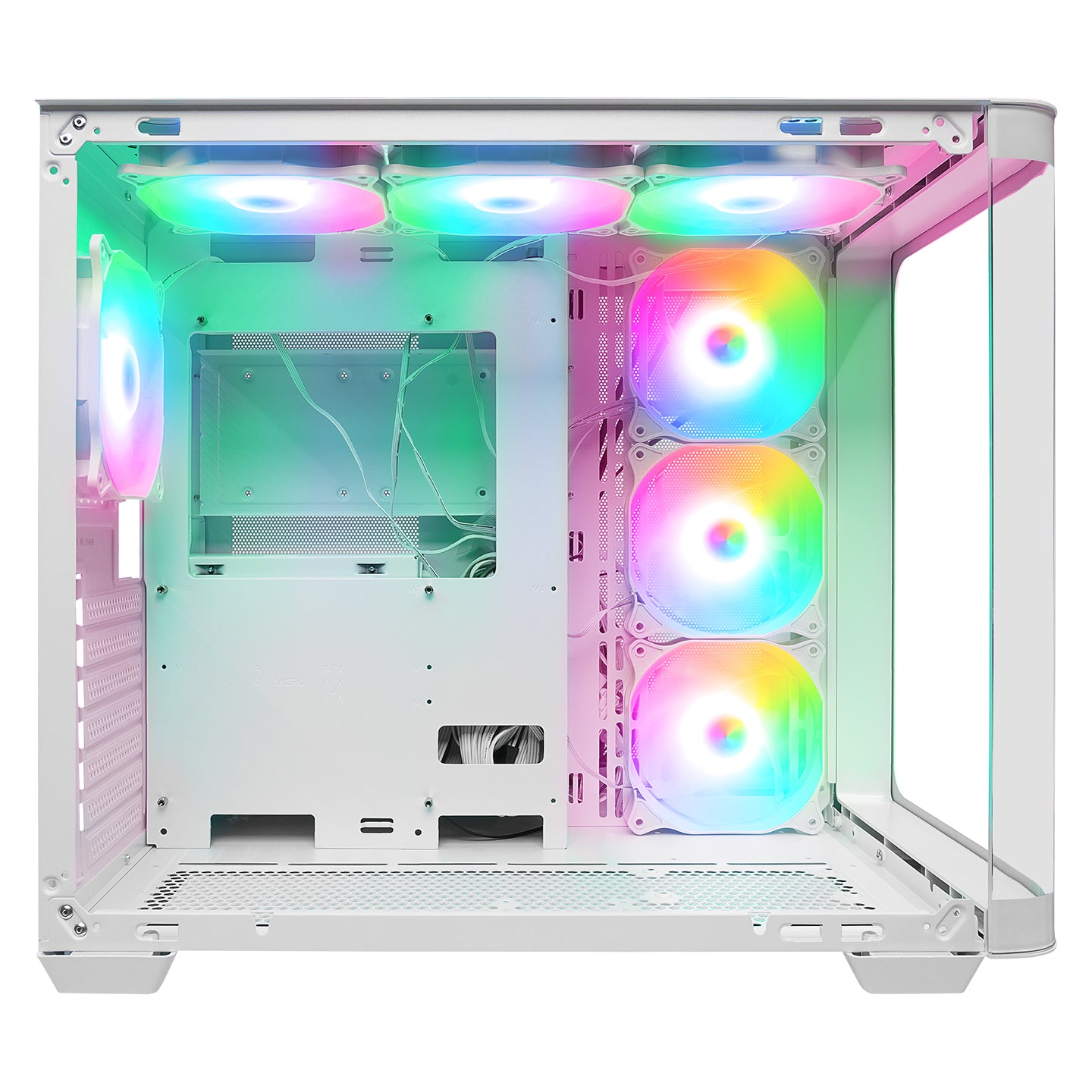 LOOPY PLUS Beyaz  950W 80 Plus  Kumandalı ATX Mid-T Gaming Oyuncu Kasası