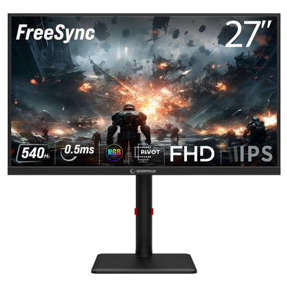27'' 540Hz 0,5ms Fast IPS FHD Freesync RGB Pivot PC Flat Oyuncu Monitörü
