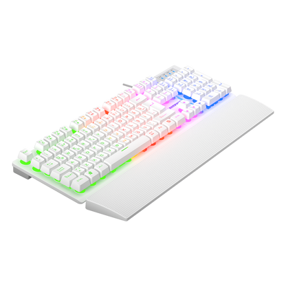 Kb-Rx77 Runner Rainbow Wrist Rest Gaming Keyboard-White