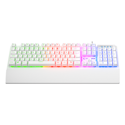 Kb-Rx77 Runner Rainbow Wrist Rest Gaming Keyboard-White