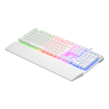Kb-Rx77 Runner Rainbow Wrist Rest Gaming Keyboard-White