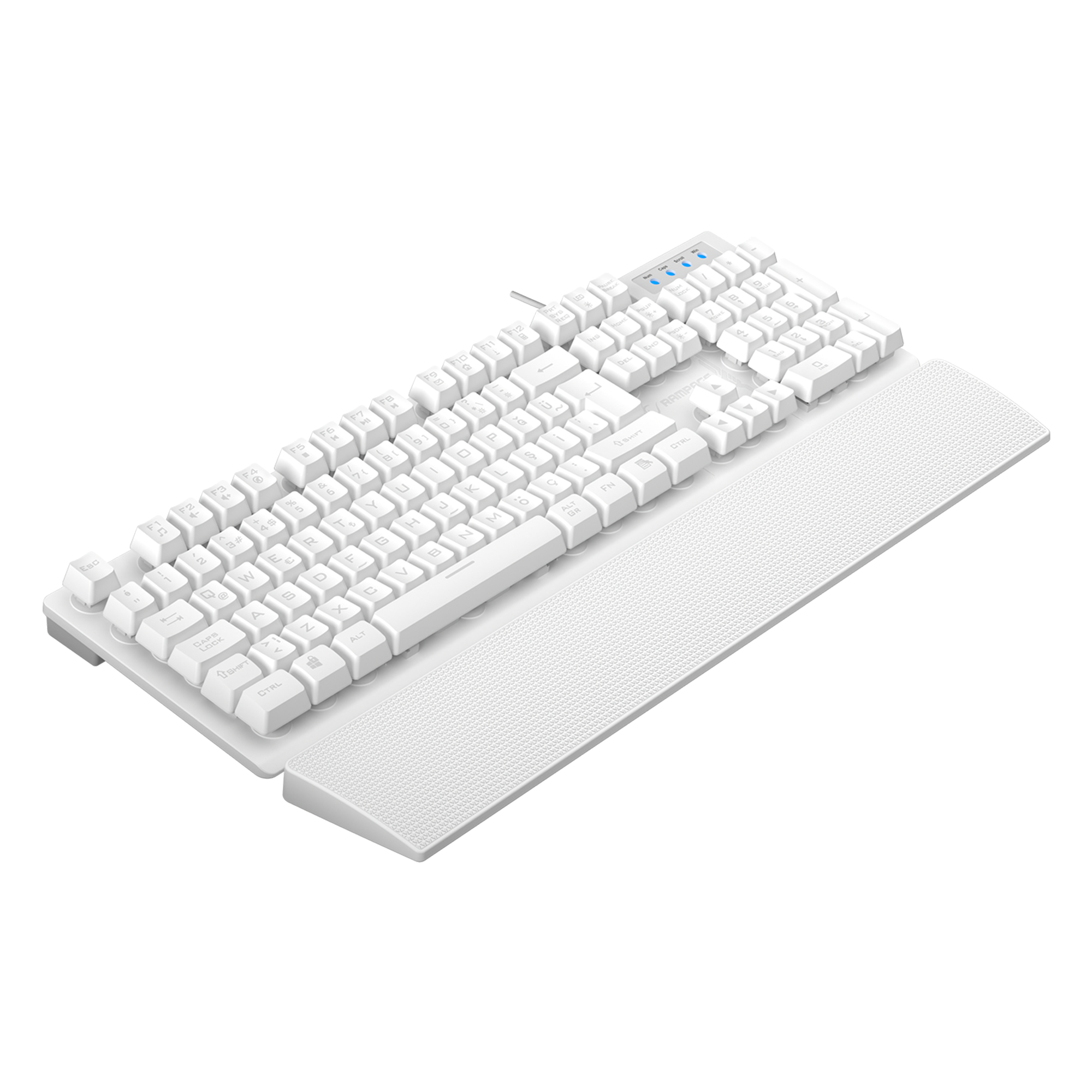 Kb-Rx77 Runner Rainbow Wrist Rest Gaming Keyboard-White