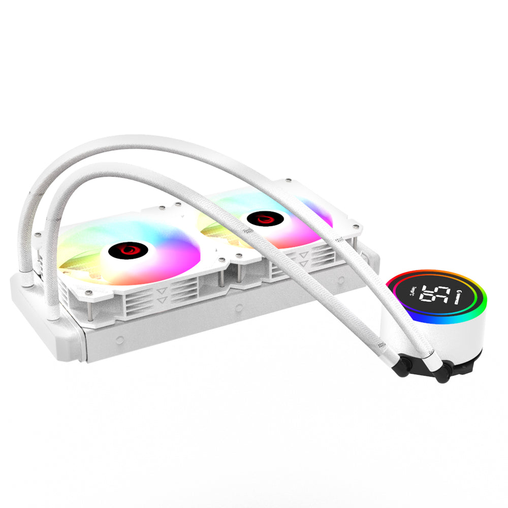 Helios C17 LGA1700/AMD AM5 360mm Liquid Cooled CPU Fan-White – Rampage