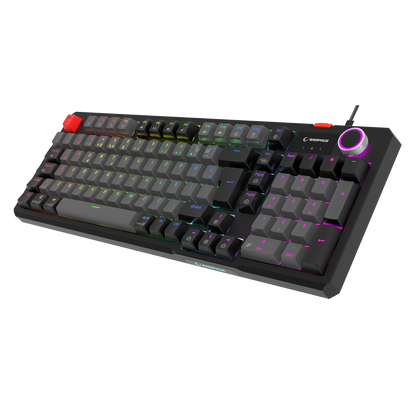 Loyal  Red Switch Hot Swap Mekanik Oyuncu Klavyesi-Gri/Siyah