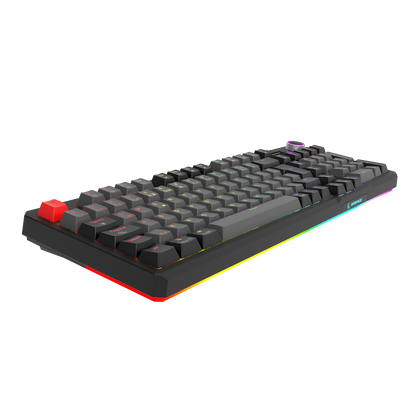Loyal  Red Switch Hot Swap Mekanik Oyuncu Klavyesi-Gri/Siyah