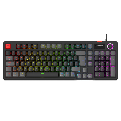 Loyal  Hot Swap RGB Red Switch Mekanik Oyuncu Klavyesi-Siyah/Gri