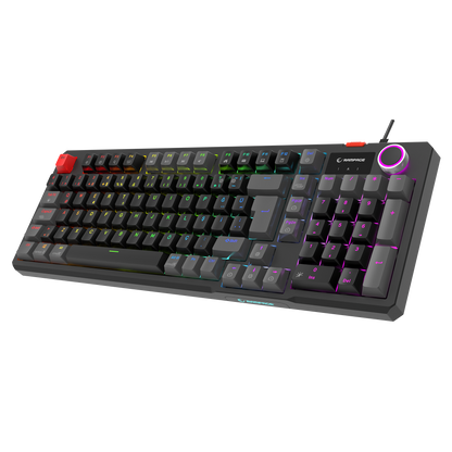 Loyal  Hot Swap RGB Red Switch Mekanik Oyuncu Klavyesi-Siyah/Gri