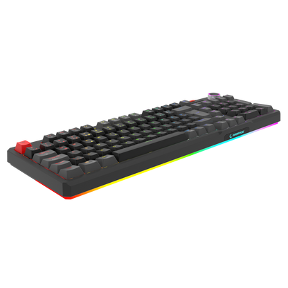 Loyal  Hot Swap RGB Red Switch Mekanik Oyuncu Klavyesi-Siyah/Gri